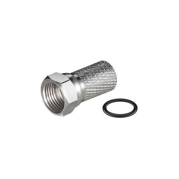 Mufa F 7mm cupru garnitura cauciuc Goobay