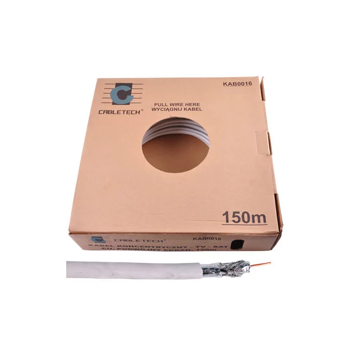 Cablu coaxial 5.8mm dublu ecranat miez cupru Cabletech KAB0016