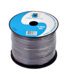 Cablu difuzor CCA 2x0.16mm negru 1m Cabletech