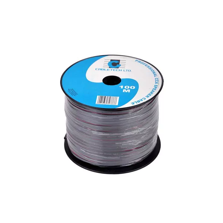 Cablu difuzor CCA 2x0.20mm negru Cabletech