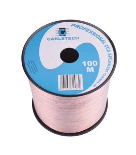 Cablu difuzor CCA 2x0.50mm transparent 1m Cabletech