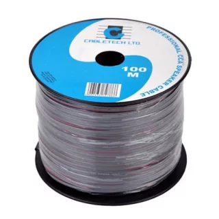 Cablu difuzor CCA 2x0.50mm negru Cabletech