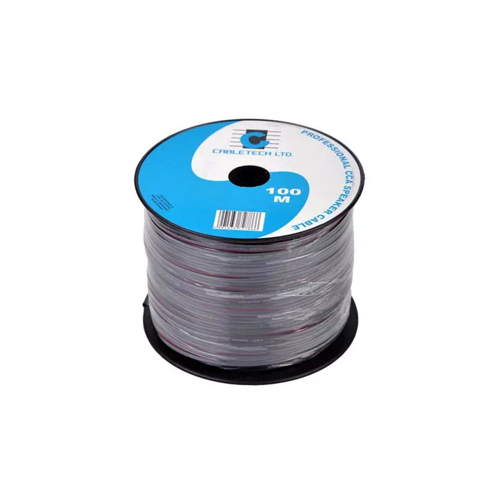 Cablu difuzor CCA 2x0.50mm negru Cabletech