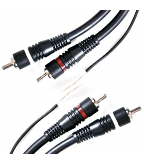 Cablu audio 2x RCA 5m dublu ecranat cu remote Cabletech