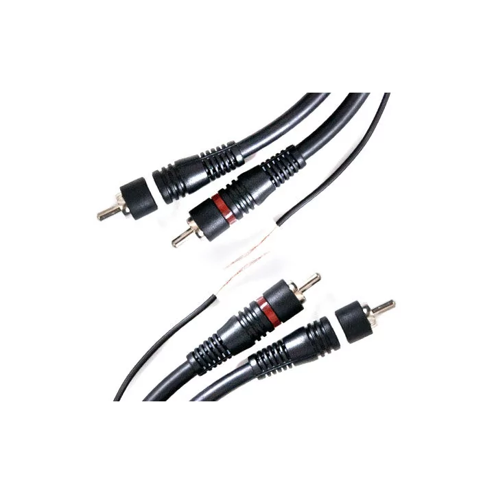 Cablu audio 2x RCA 5m dublu ecranat cu remote Cabletech