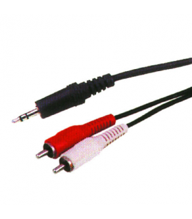 Cablu Jack 3.5 mm la 2x RCA 7.5m stereo Cabletech