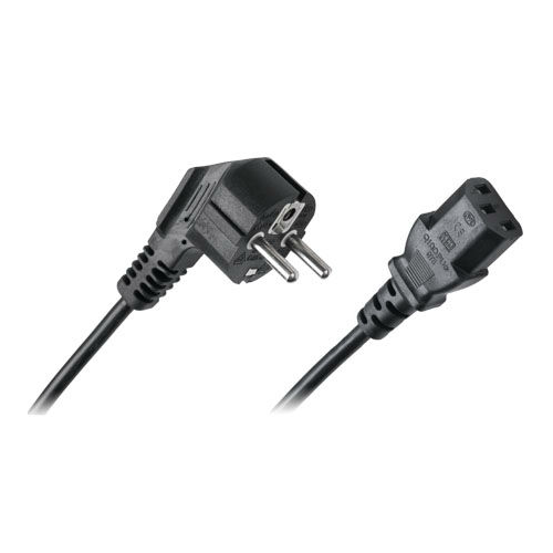 Cablu de alimentare pentru calculator 2m 3x0.75 mm2 negru Cabletech