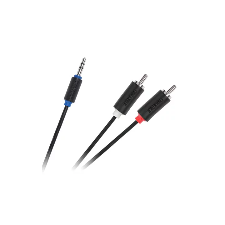 Cablu Jack 3.5 mm la 2x RCA 3m Cabletech