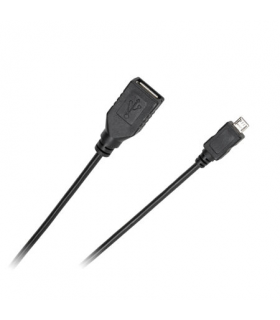 Cablu adaptor OTG USB mama la micro USB tata 0.2m Cabletech