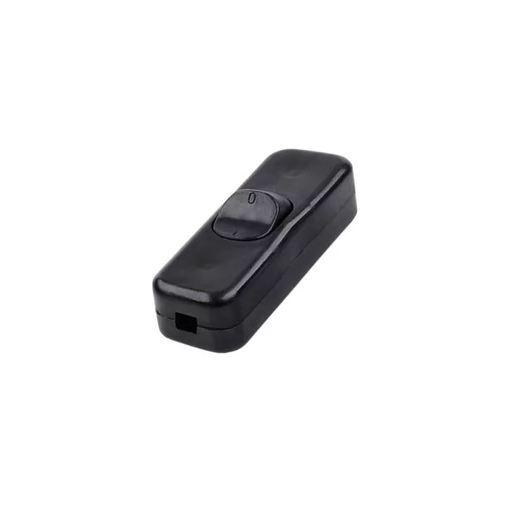 Intrerupator pe fir ON-OFF 3A 250V negru cu retinere