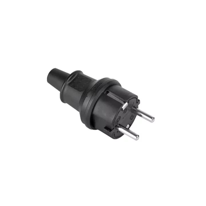 Stecher 16A 250V IP44 negru 2237 Kemot