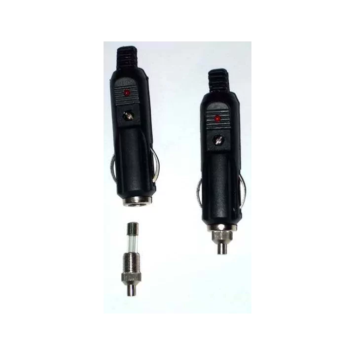 Mufa bricheta auto tata cu siguranta 3A + martor LED