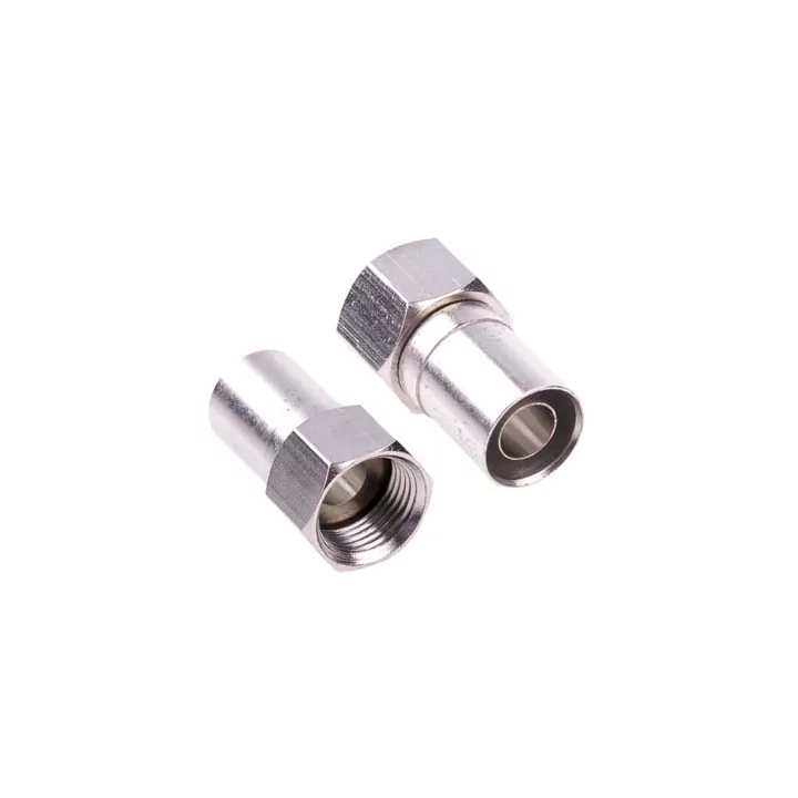 Mufa F compresie pentru cablu coaxial cu diametrul de 6.8mm