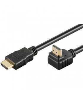 Cablu Hdmi 90 grade 3m v2.0 3D Ethernet High Speed WELL