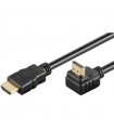 Cablu HDMI 90 grade 5m v1.4 3D Ethernet High Speed Goobay