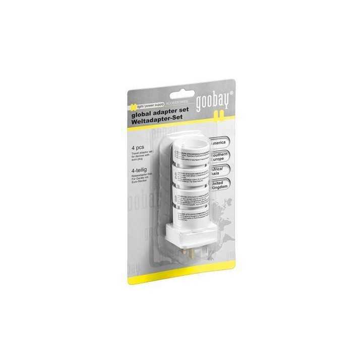 Set 4 adaptoare calatorii Goobay