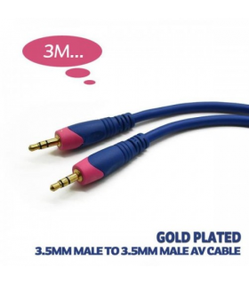Cablu Jack 3.5 mm la 3.5 mm 3m conductor cupru stanat