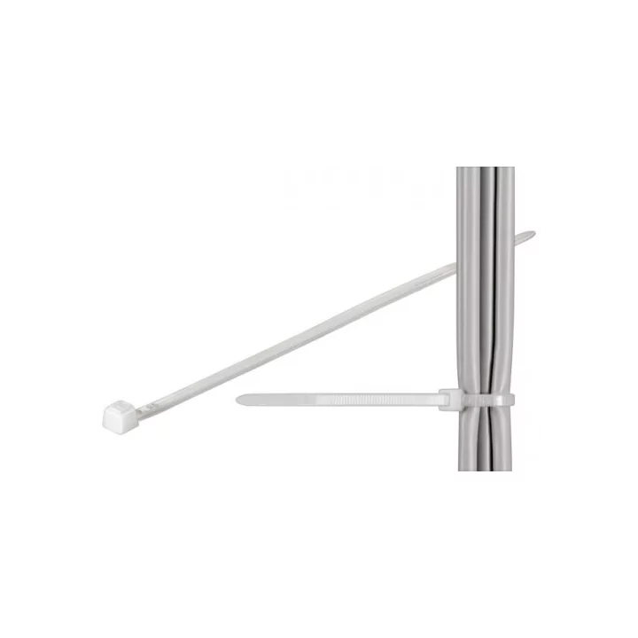 Coliere plastic strangere cabluri 292x3.5mm transparent fixPoint