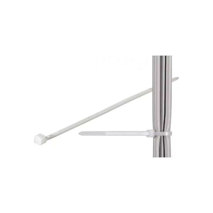 Coliere plastic strangere cabluri 310x4.8mm transparent fixPoint