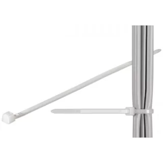 Coliere plastic de strangere cabluri 365x3.5mm transparent interior-exterior 100buc Goobay