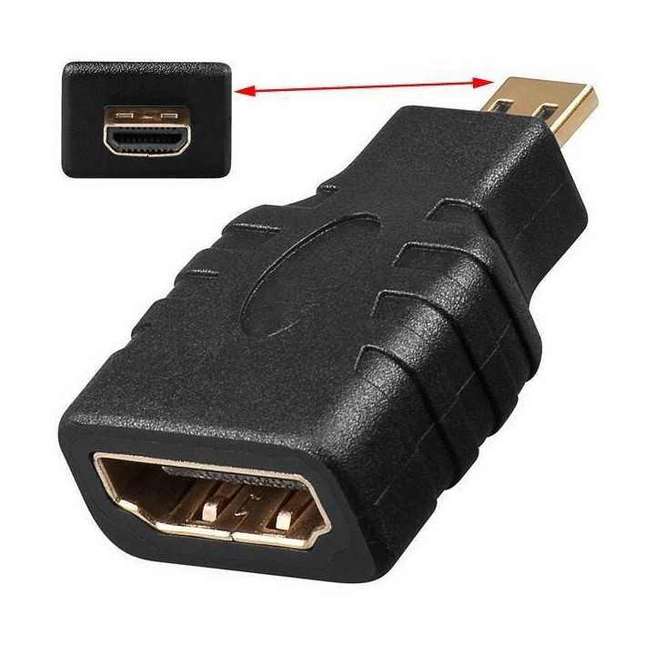 Adaptor micro HDMI la HDMI mama Goobay
