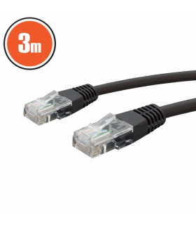 Cablu UTP patch 8p8c CAT5e 3m negru