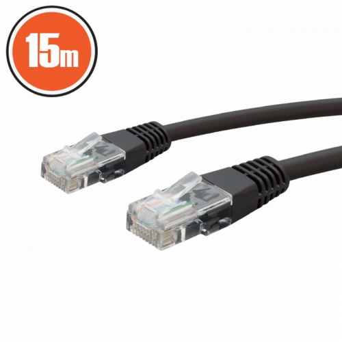 Cablu patch 8p8c UTP CAT5e 15m negru