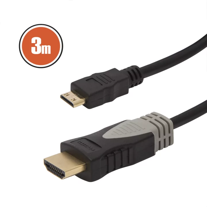 Cablu mini Hdmi 3m aurit