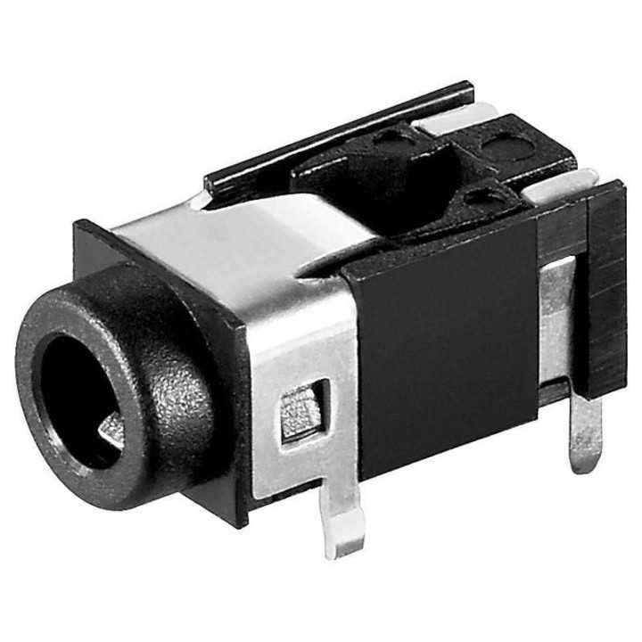 Mufa Jack 3.5 mm 4 contacte 4 pini stereo mama pe placa Goobay