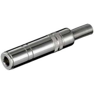 Mufa audio Jack 6.35 mm mono mama metal Goobay