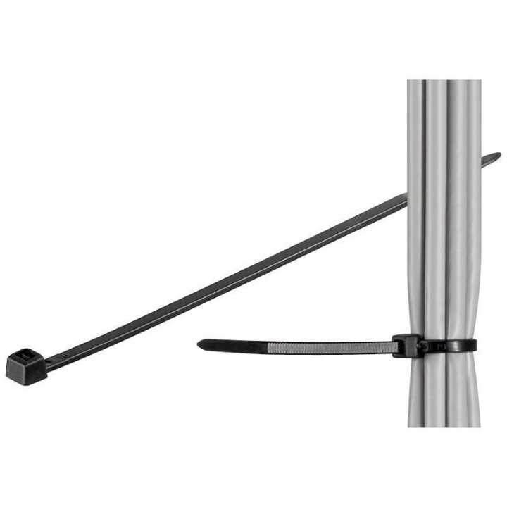 Coliere plastic plastic negru 3.5x292mm de interior-exterior fixPoint