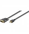 Cablu HDMI la DVI-D 18+1 2m Goobay