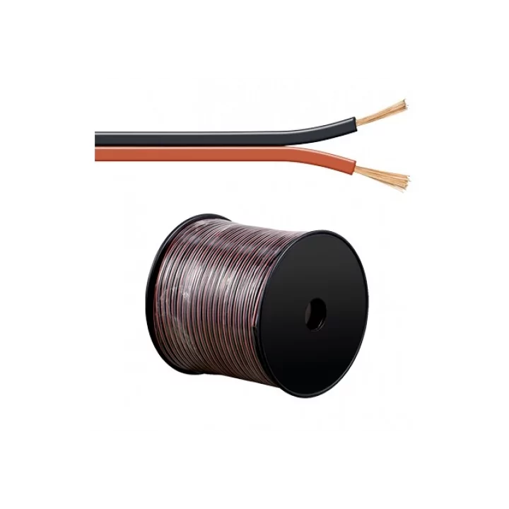 Cablu boxe 2x4mm CCA rosu/negru Goobay