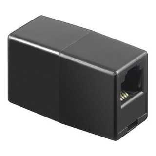 Adaptor prelungire RJ11 mama-mama negru Goobay