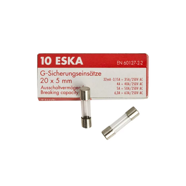 Siguranta fuzibila 5A 5x20mm rapida ESKA