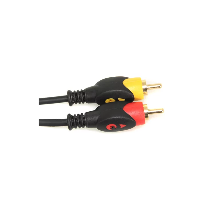 Cablu 2x RCA - 2x RCA Gold 1.5m tata-tata contacte aurite 