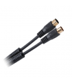 Cablu RF video negru cu mufe aurite 1.8m