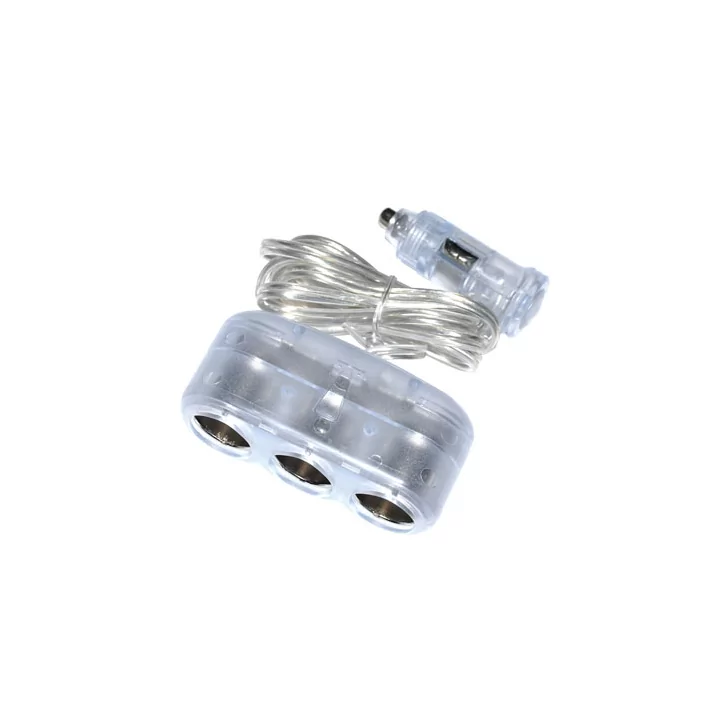 Spliter bricheta auto cu 3 iesiri cablu 1m