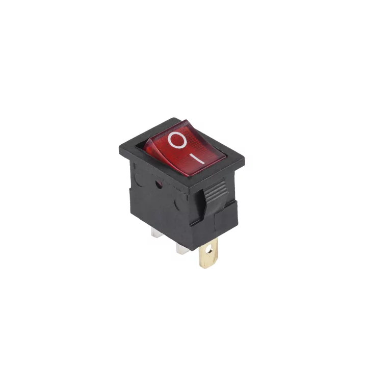 Intrerupator 3 pini ON-OFF rosu 16A 250V cu retinere