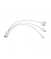 Cablu adaptor 3in1 USB la mini USB micro USB iPhone 30 pini