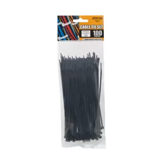Coliere plastic 150x2.5mm negre 100buc Handy
