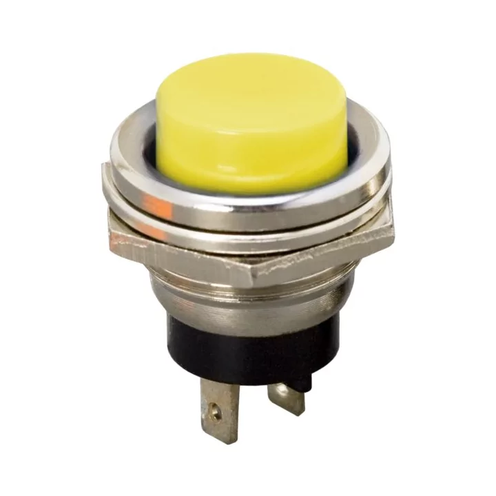 Buton OFF-(ON) fara retinere 1 circuit 2A 250V galben