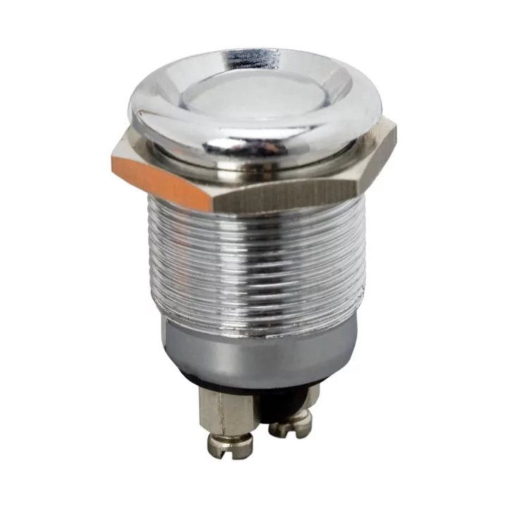 Buton 1 circuit 2A 250V OFF-(ON) fara retinere metal resistent la apa