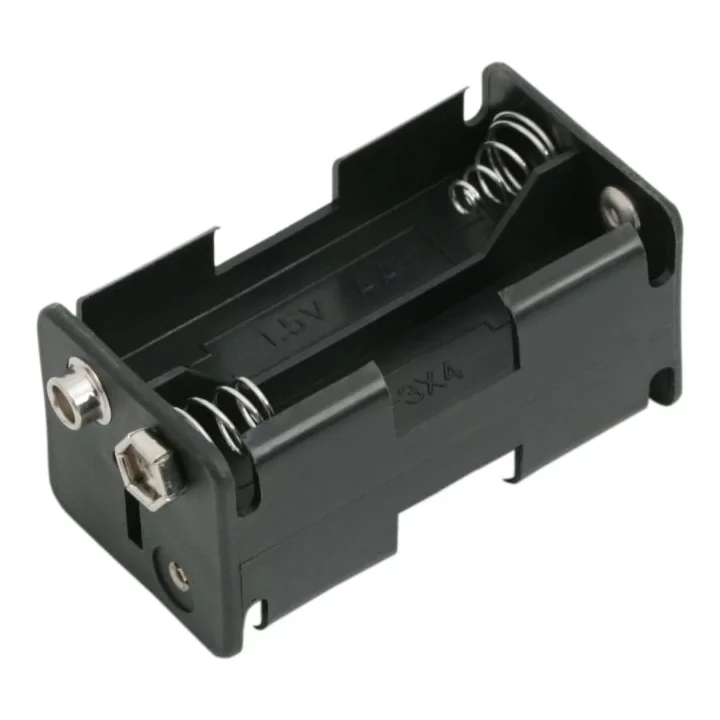 Suport baterii 4x AA cu mufa de conectare 9V