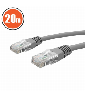 Cablu patch 8p8c CAT5e UTP 20m gri
