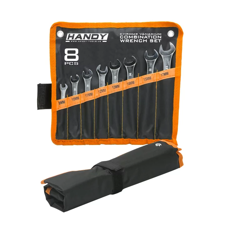 Set chei 8 piese combinate cu husa depozitare din poliester HANDY