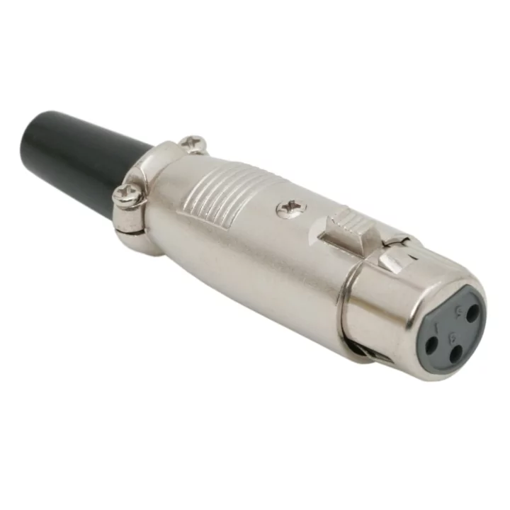 Mufa XLR 3 poli mama executie tata cu protectie cablu