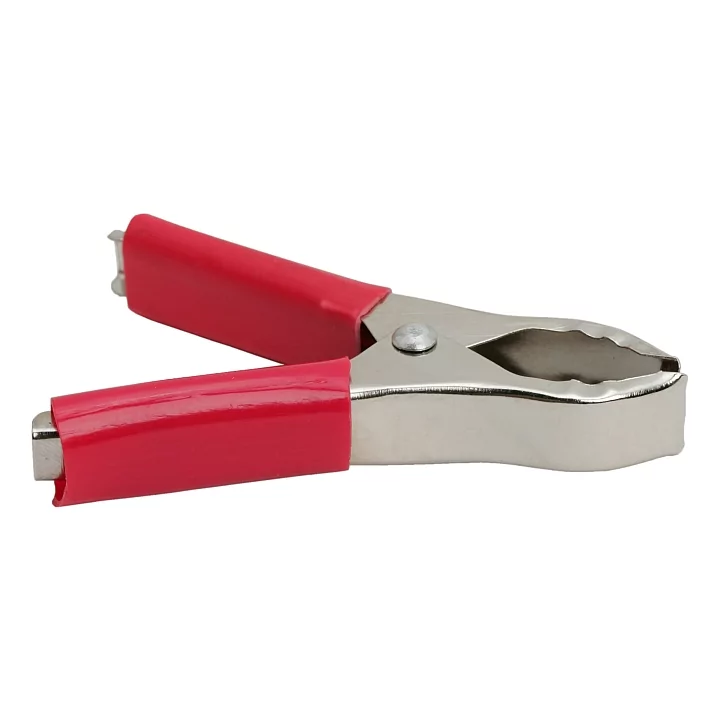 Clema crocodil rosu extra-mare 30A 75mm