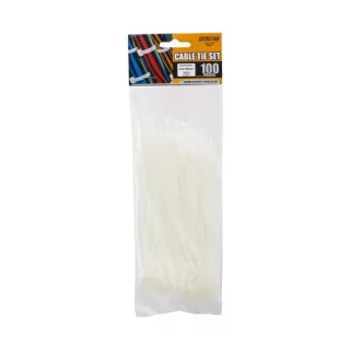 Coliere plastic 150x2.5mm transparent 100buc Handy