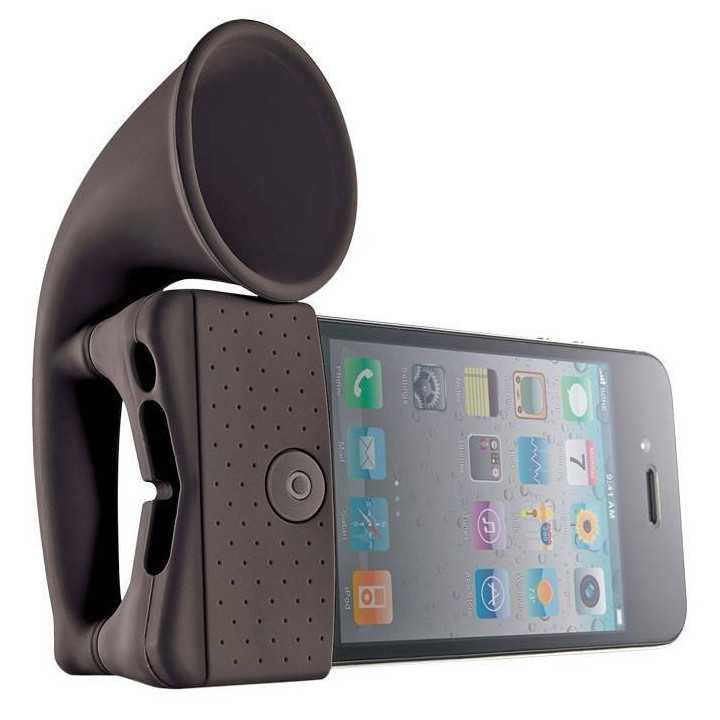 Iphone horn Amplificator acustic pt. telefoane silicon